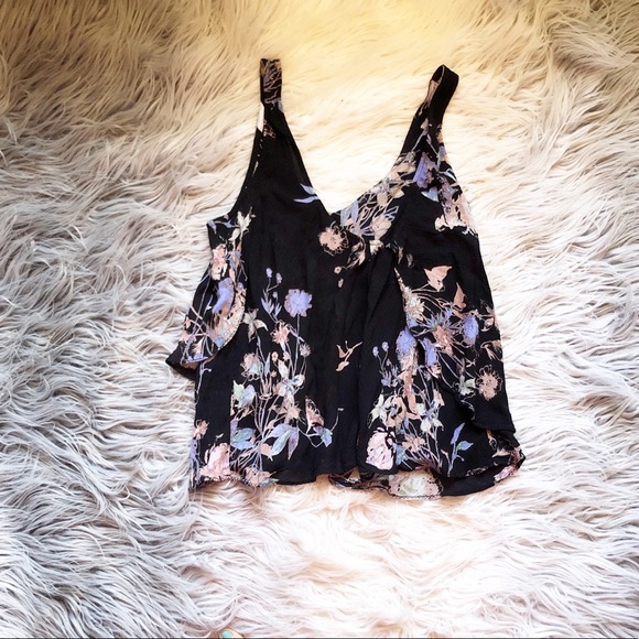 Free People Floral Crop Top - Picture 6 of 6